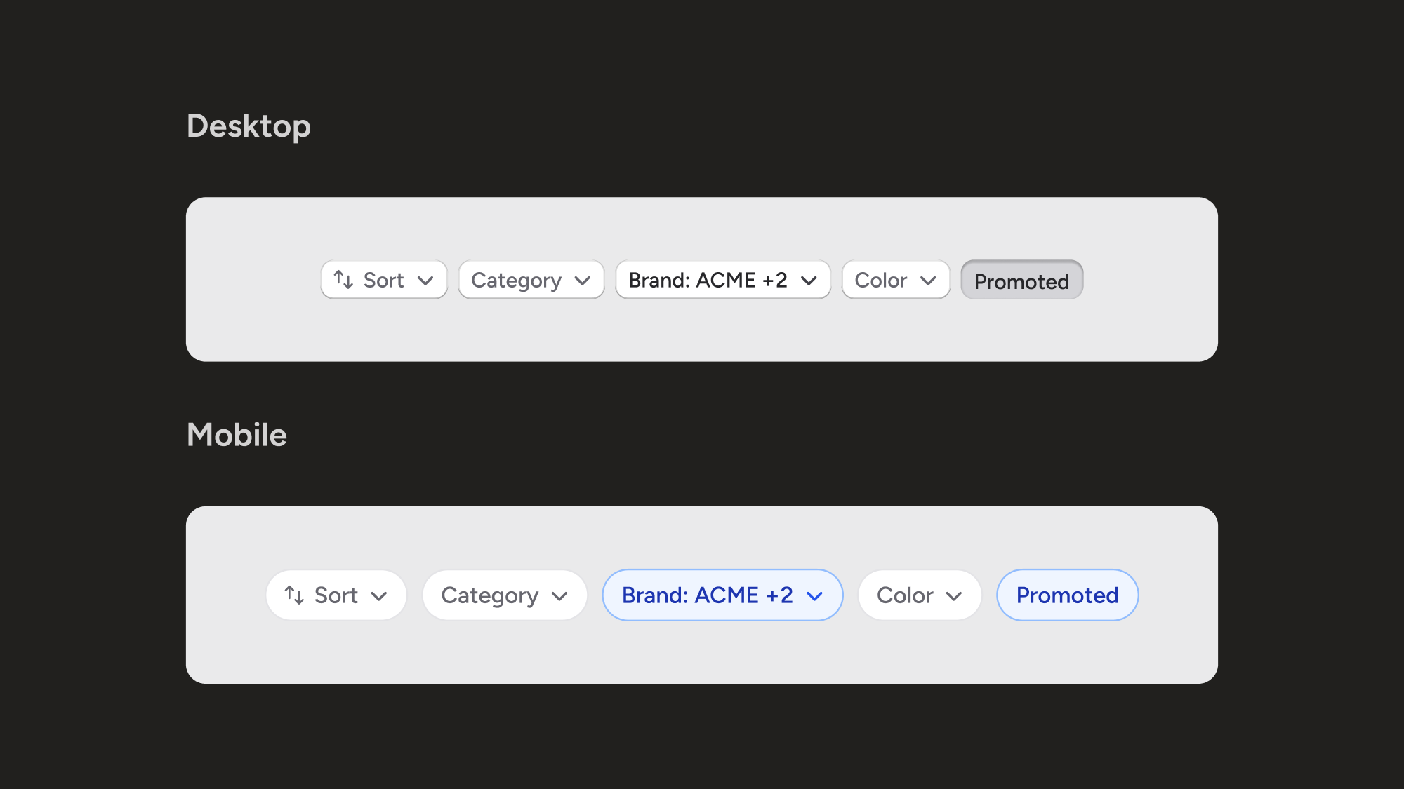 Shared component across surfaces